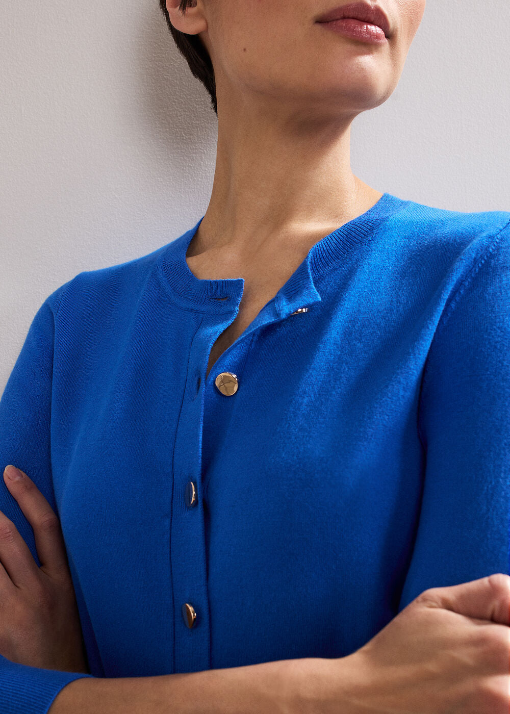 Robin Button Cardi Blue