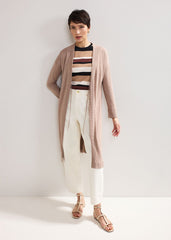 Tasha Linen Cardigan Brown