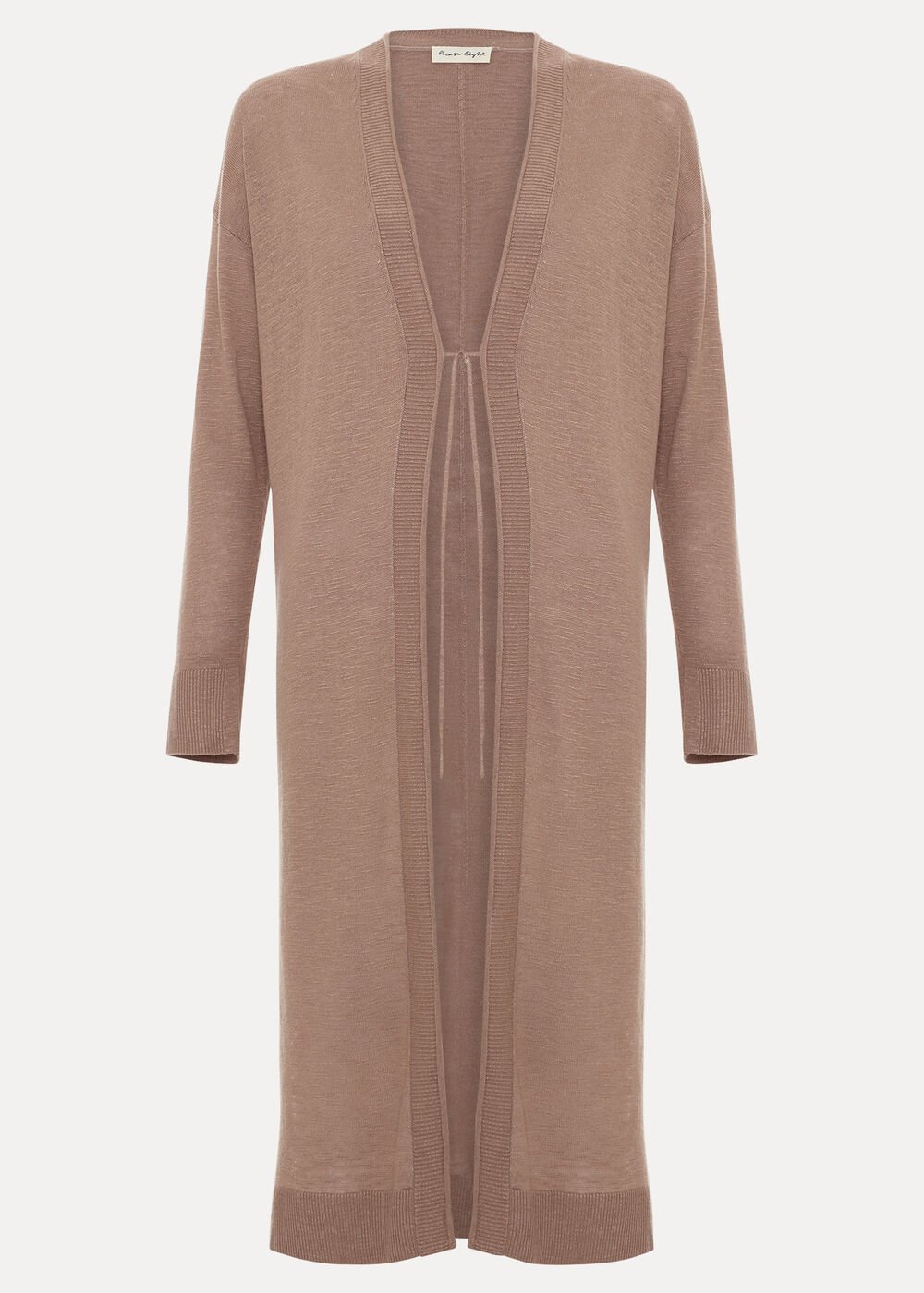 Tasha Linen Cardigan Brown