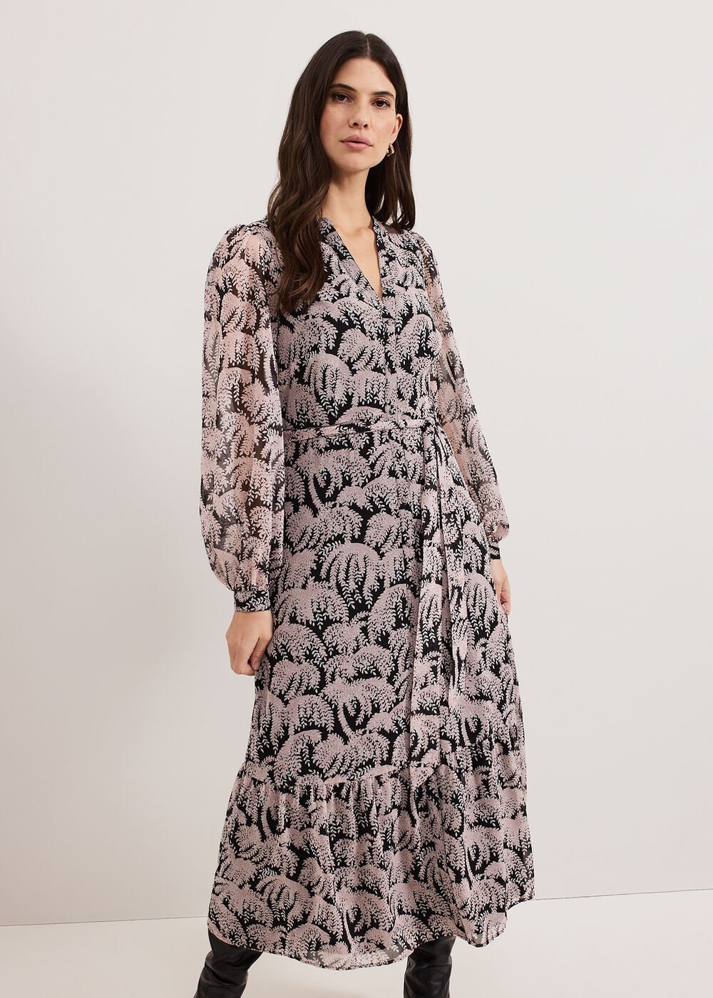 Willow Shirt Dress Black
