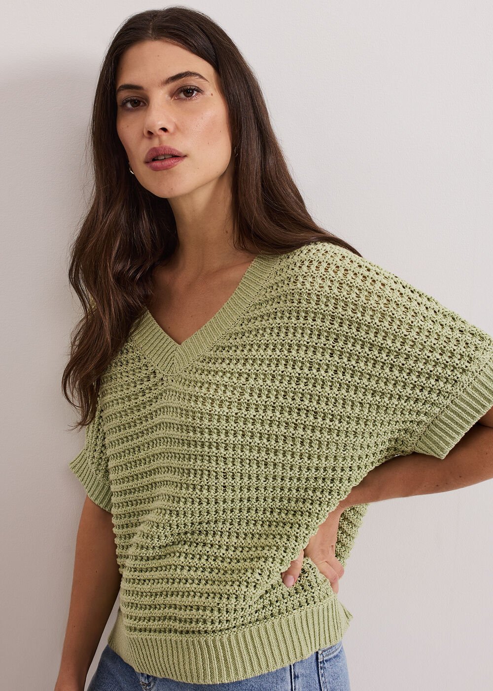 Stacie Knit Tabard Green