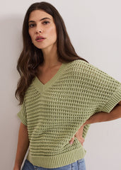 Stacie Knit Tabard Green