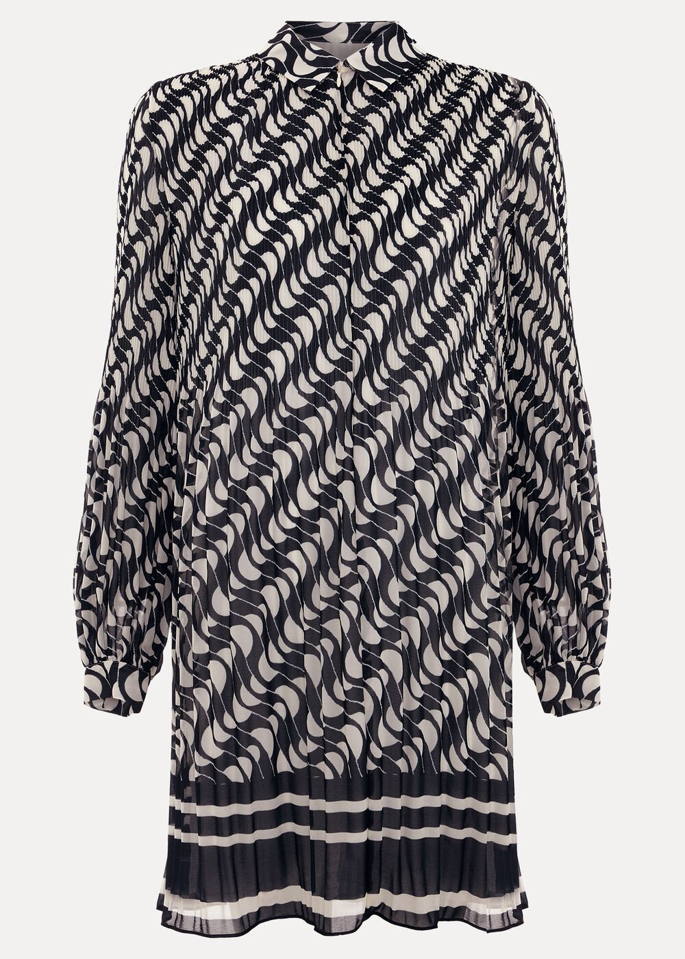 Eleanor Swing Dress Navy/Ivory