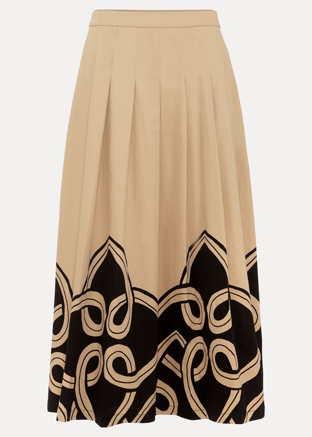 Sophia Print Skirt Stone