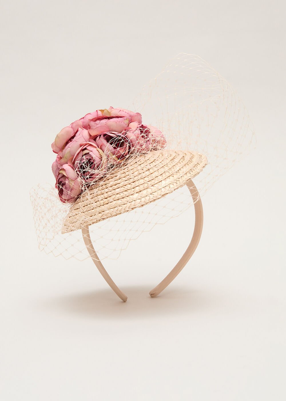 Straw Flower Pillbox Neutral