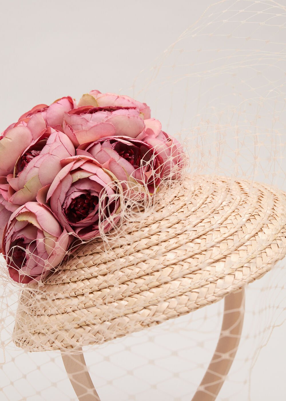 Straw Flower Pillbox Neutral