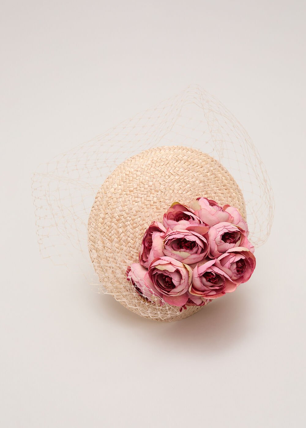 Straw Flower Pillbox Neutral