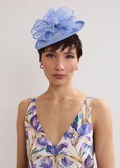 Bow Mini Disc Fascinator Pale Blue