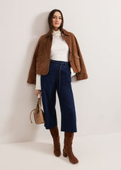 Aubrielle Denim Cullote Mid Wash