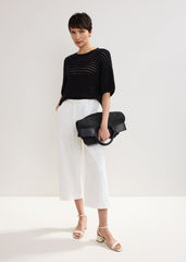 Aubrielle Denim Culottes White