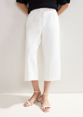 Aubrielle Denim Culottes White