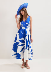 Delicia Print Dress Cobalt