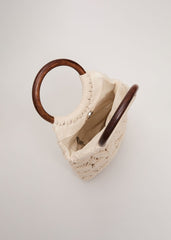 Macrame Bucket Bag Ivory