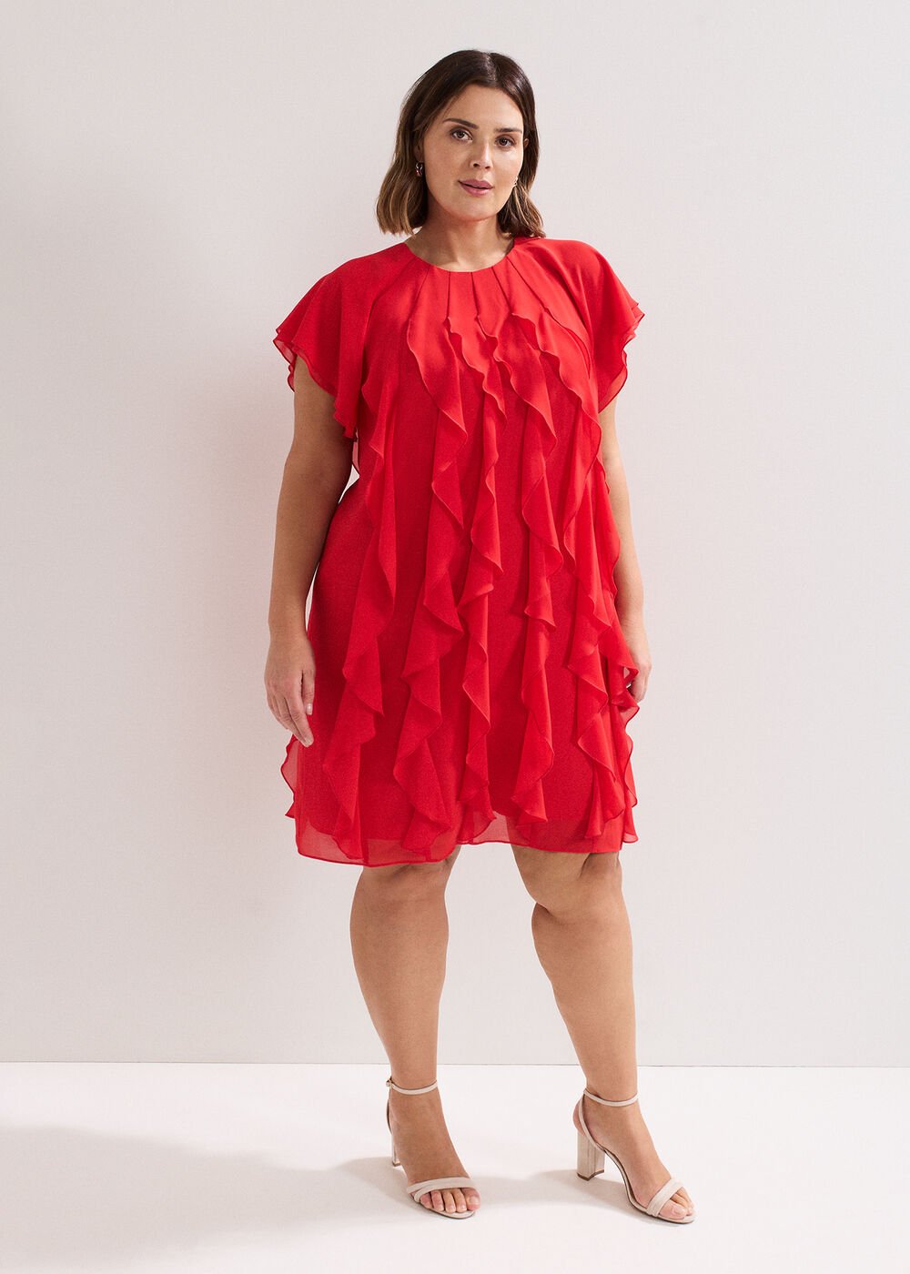 Claudette Dress Red