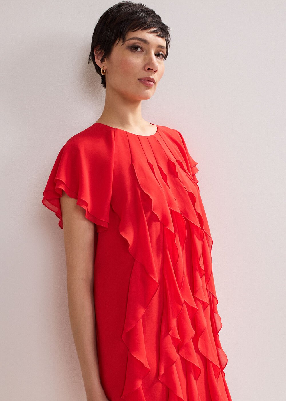 Claudette Dress Red