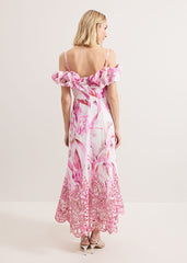 Esme Linen Dress Pink