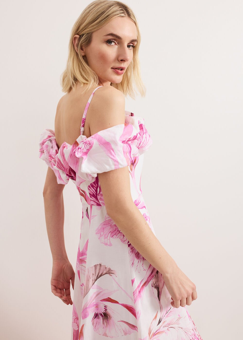 Esme Linen Dress Pink