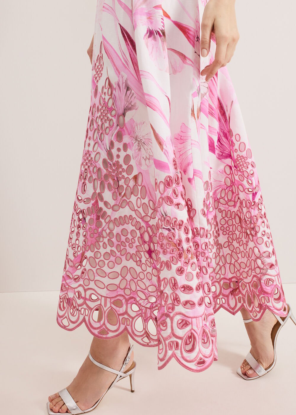 Esme Linen Dress Pink