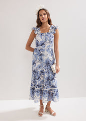Genieve Midi Dress Blue