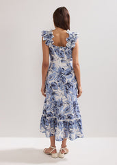 Genieve Midi Dress Blue