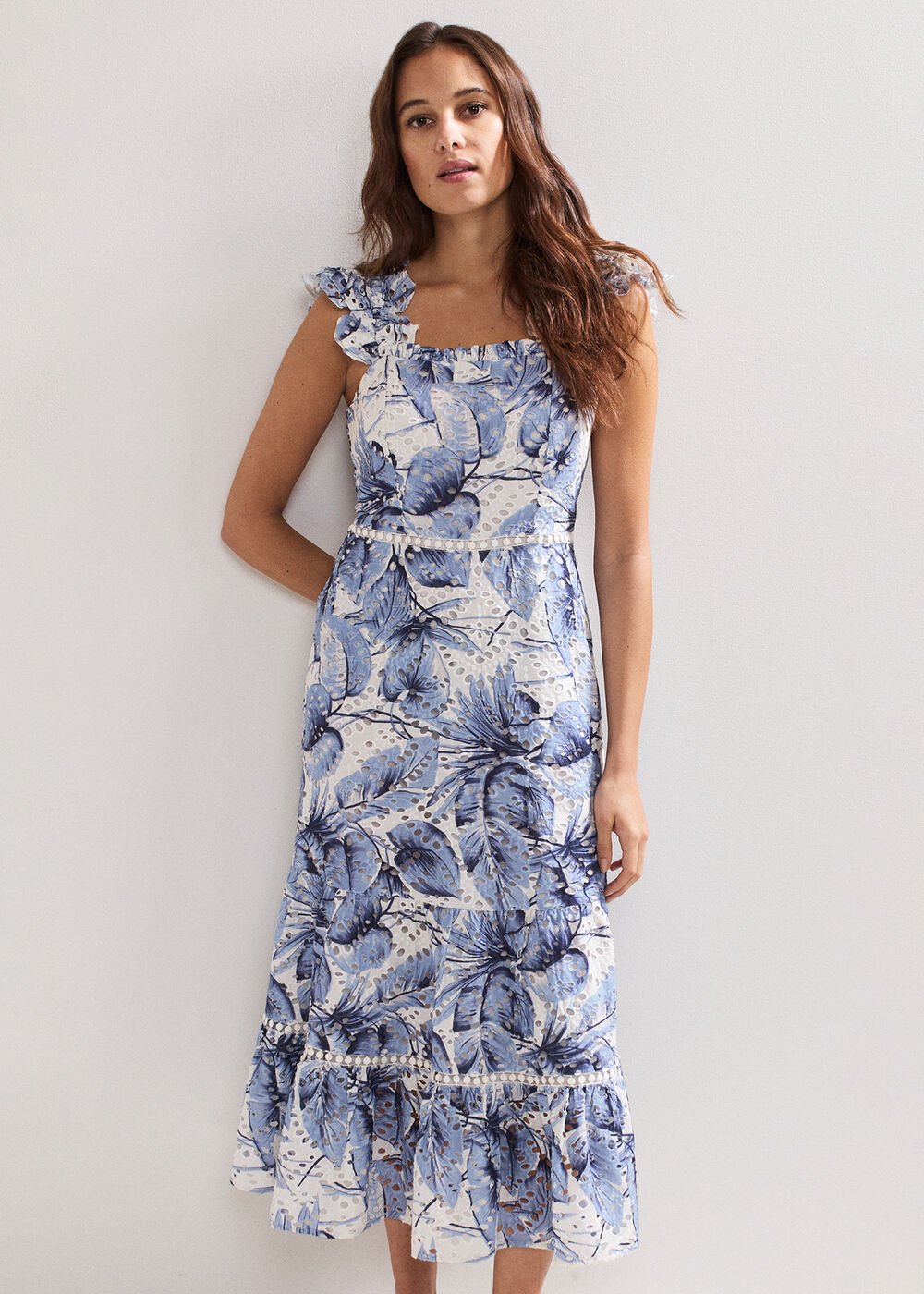 Genieve Midi Dress Blue