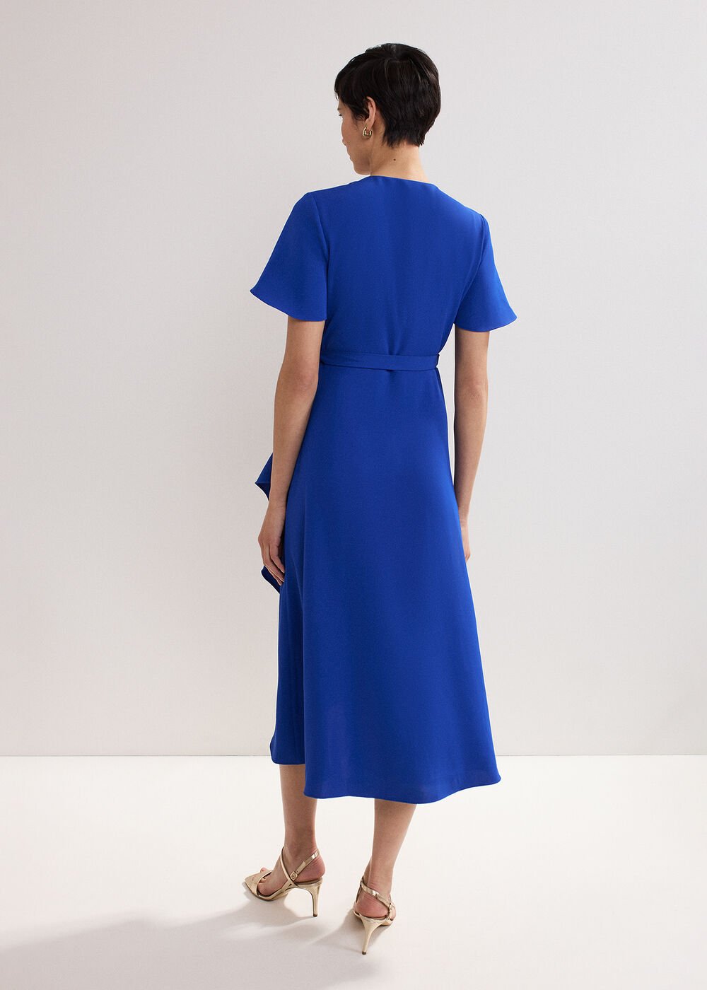 Julissa Wrap Dress Blue