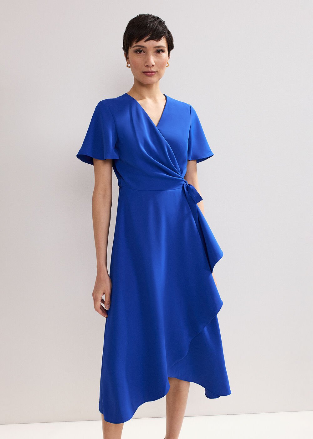 Julissa Wrap Dress Blue