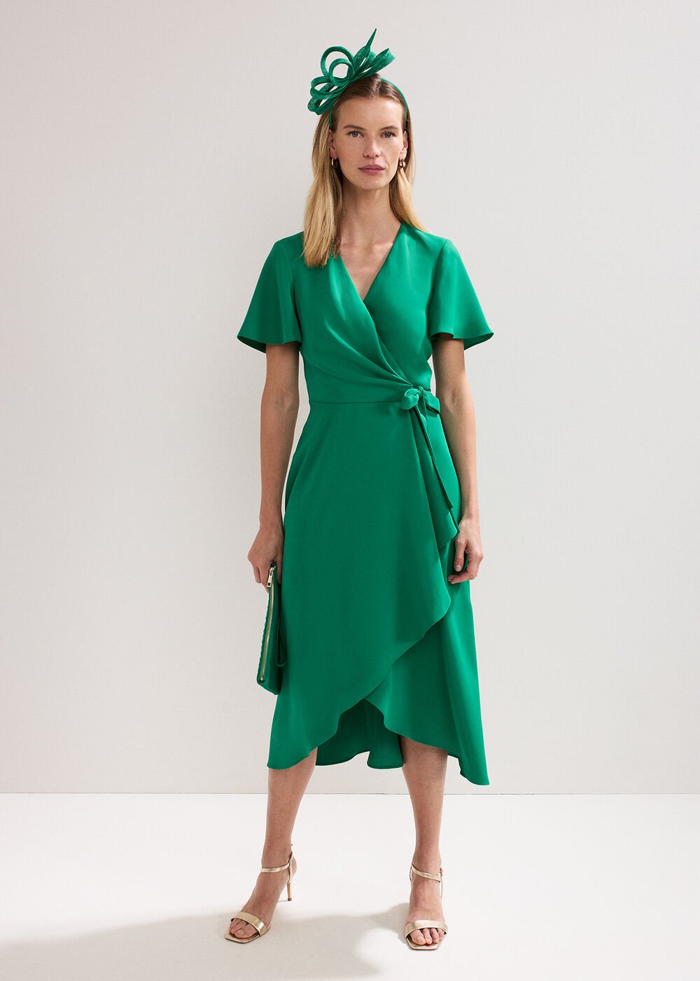 Julissa Wrap dress Green