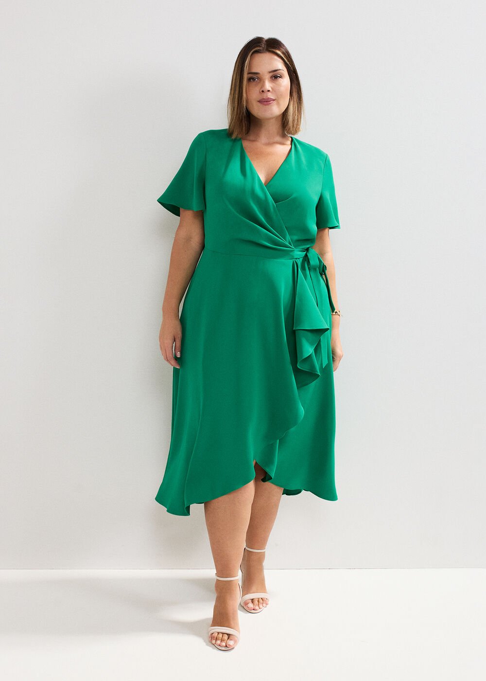 Julissa Wrap dress Green