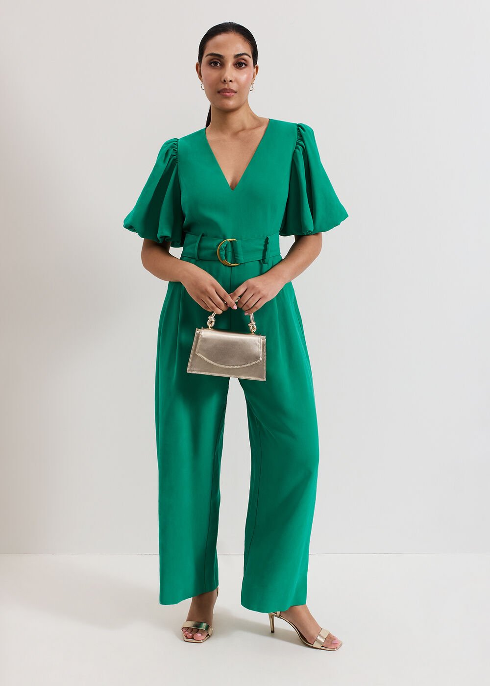 Petite Margot Jumpsuit Green