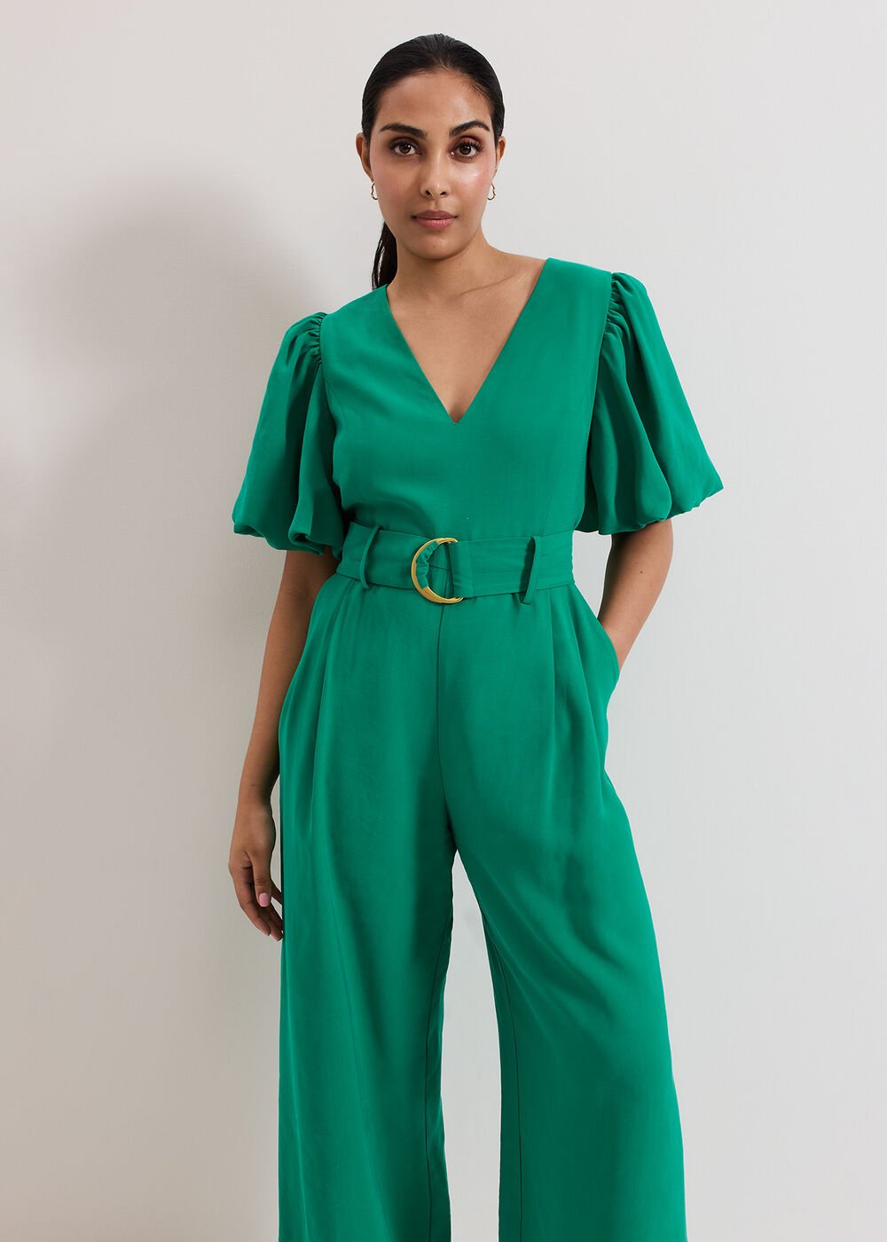 Petite Margot Jumpsuit Green