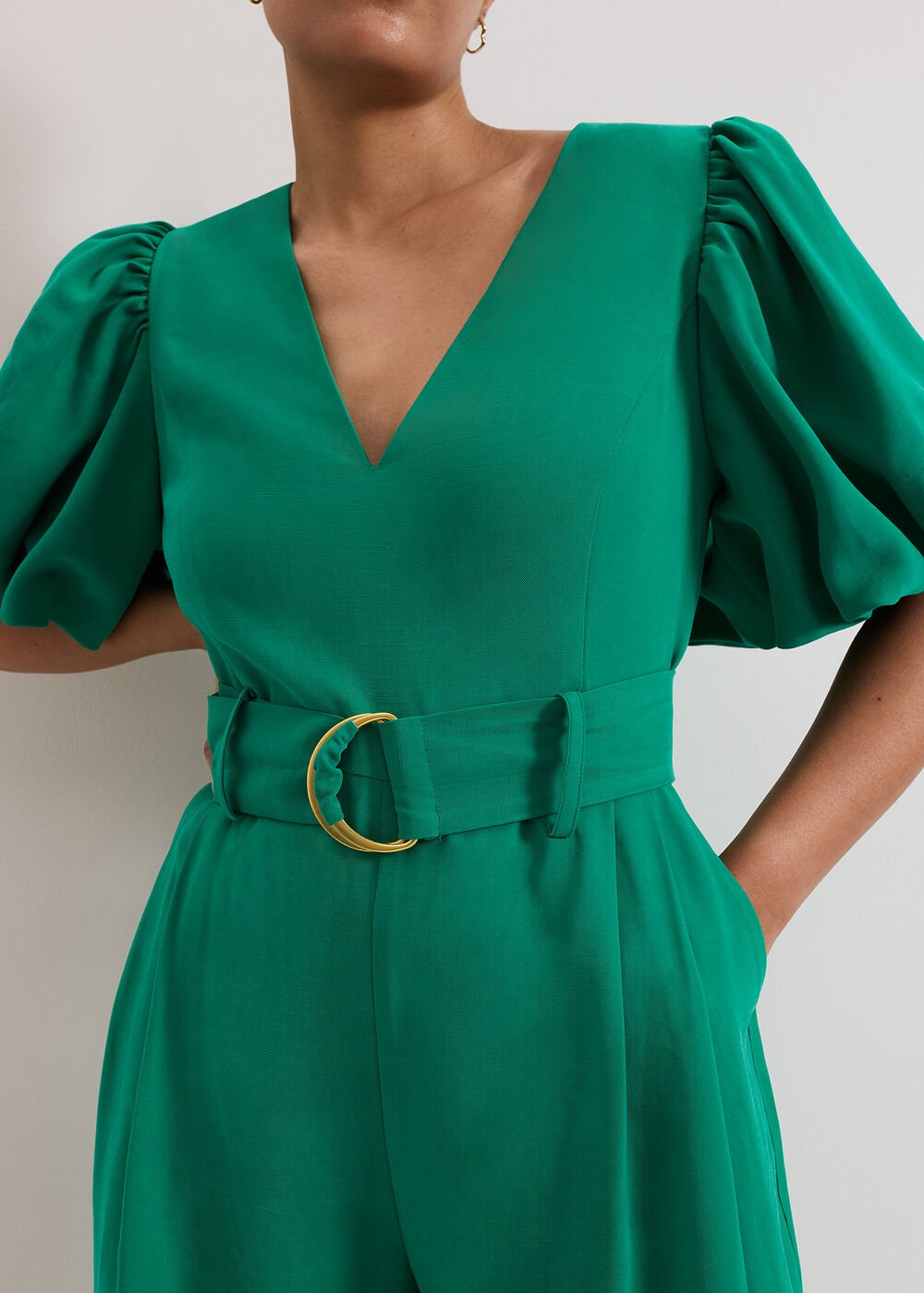 Petite Margot Jumpsuit Green