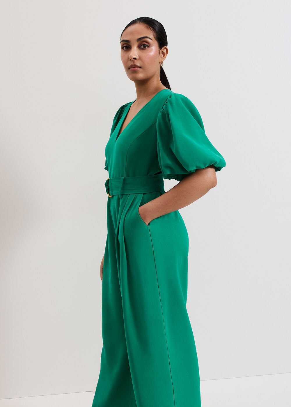 Petite Margot Jumpsuit Green