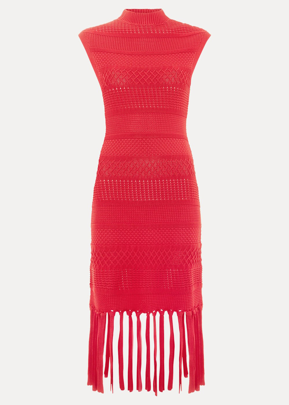 Tazmin Tassel Dress Red