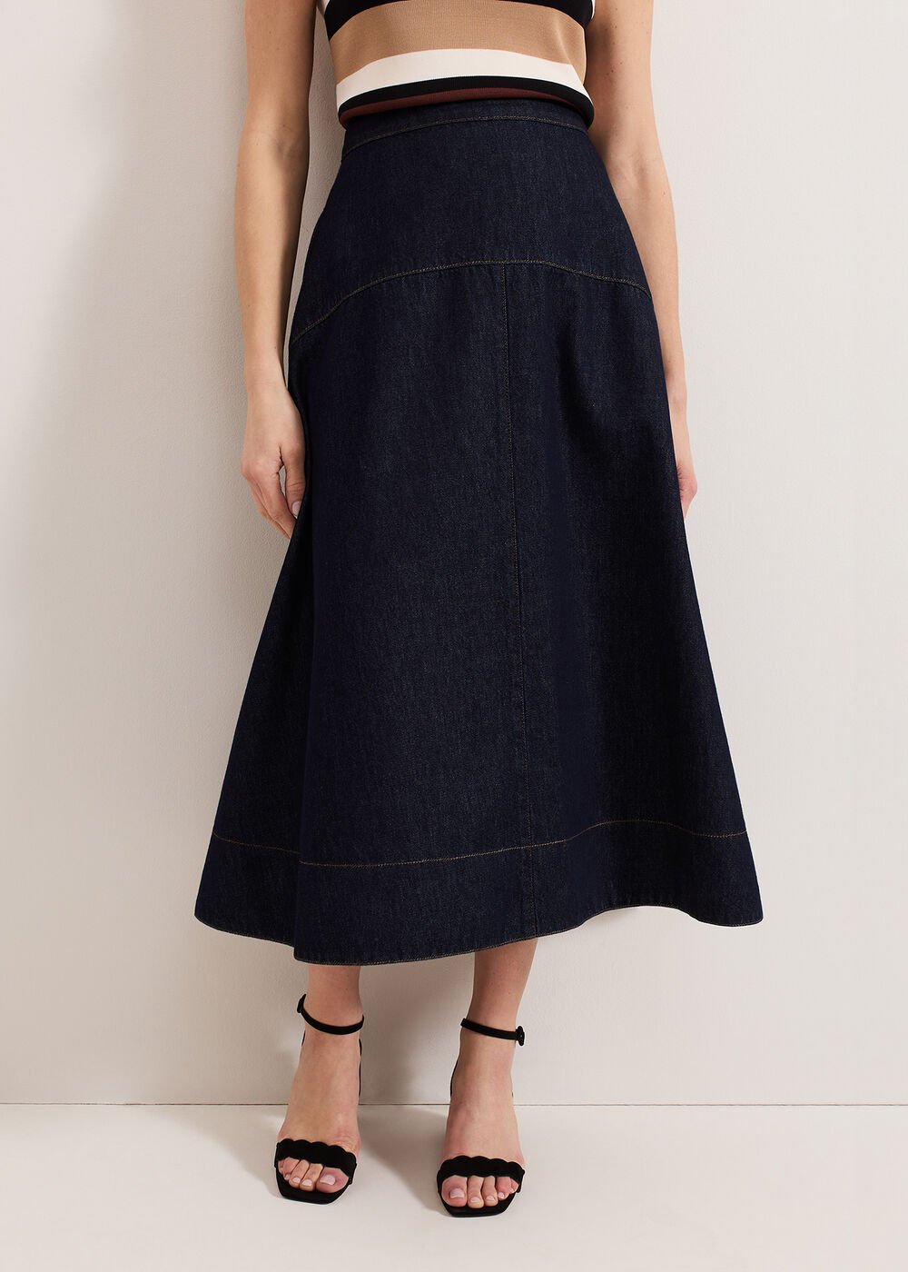 Mavis Denim Skirt Dark Wash