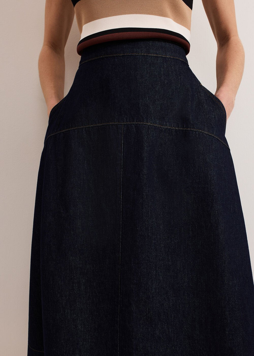 Mavis Denim Skirt Dark Wash