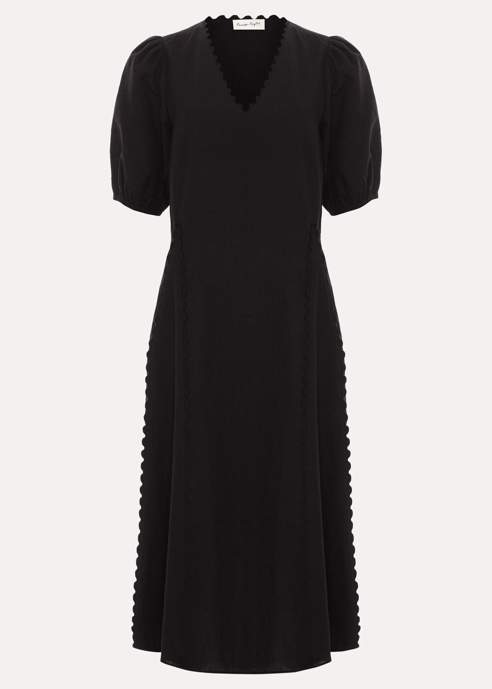 Milly Linen Dress Black