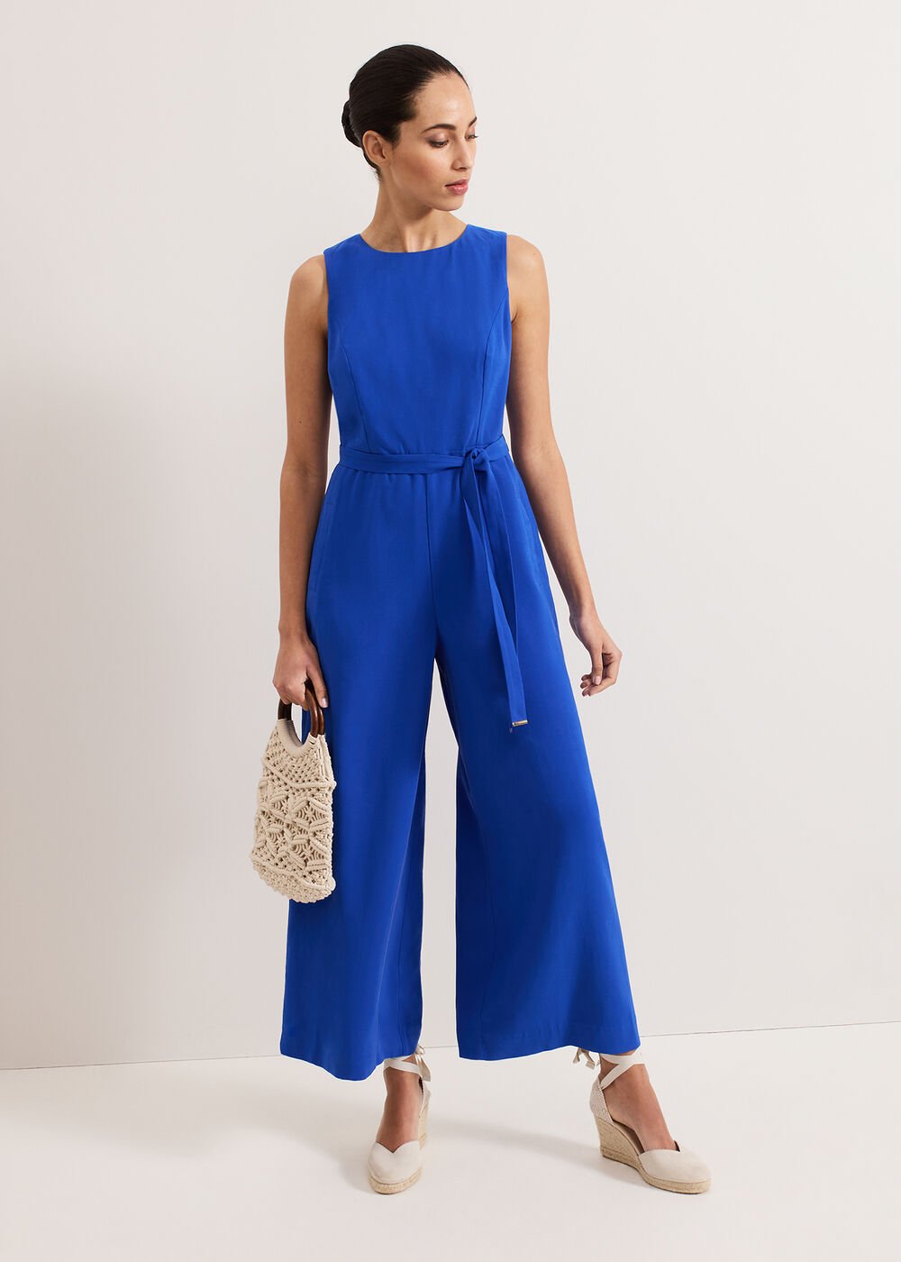 Marta Plain Jumpsuit Blue