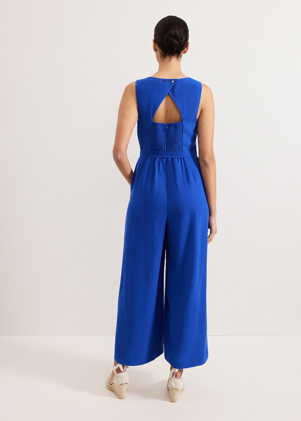 Marta Plain Jumpsuit Blue