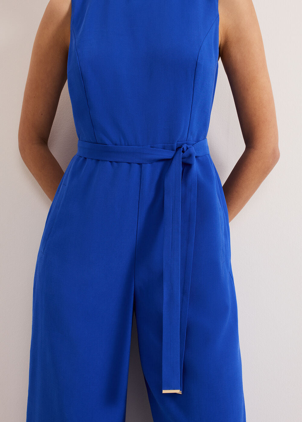 Marta Plain Jumpsuit Blue