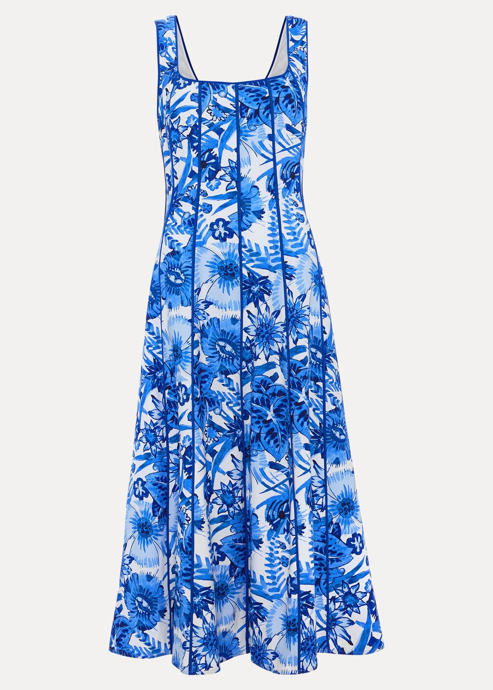 Goldie Printed Dress Blue