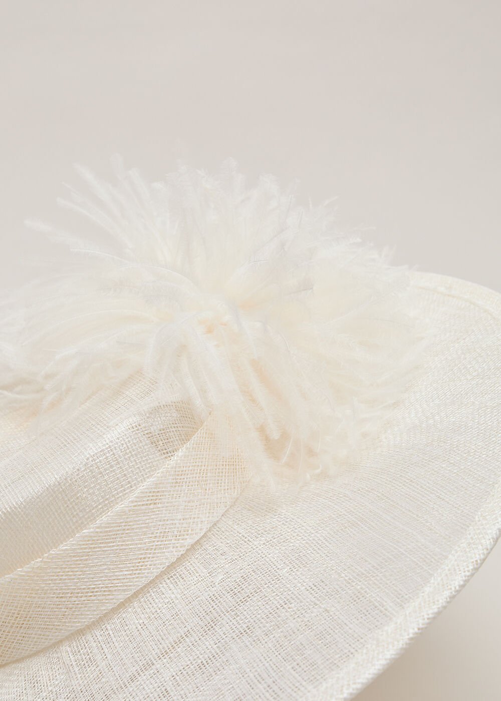 Pom Pom Boater Ivory