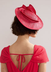 Oval Fascinator Coral