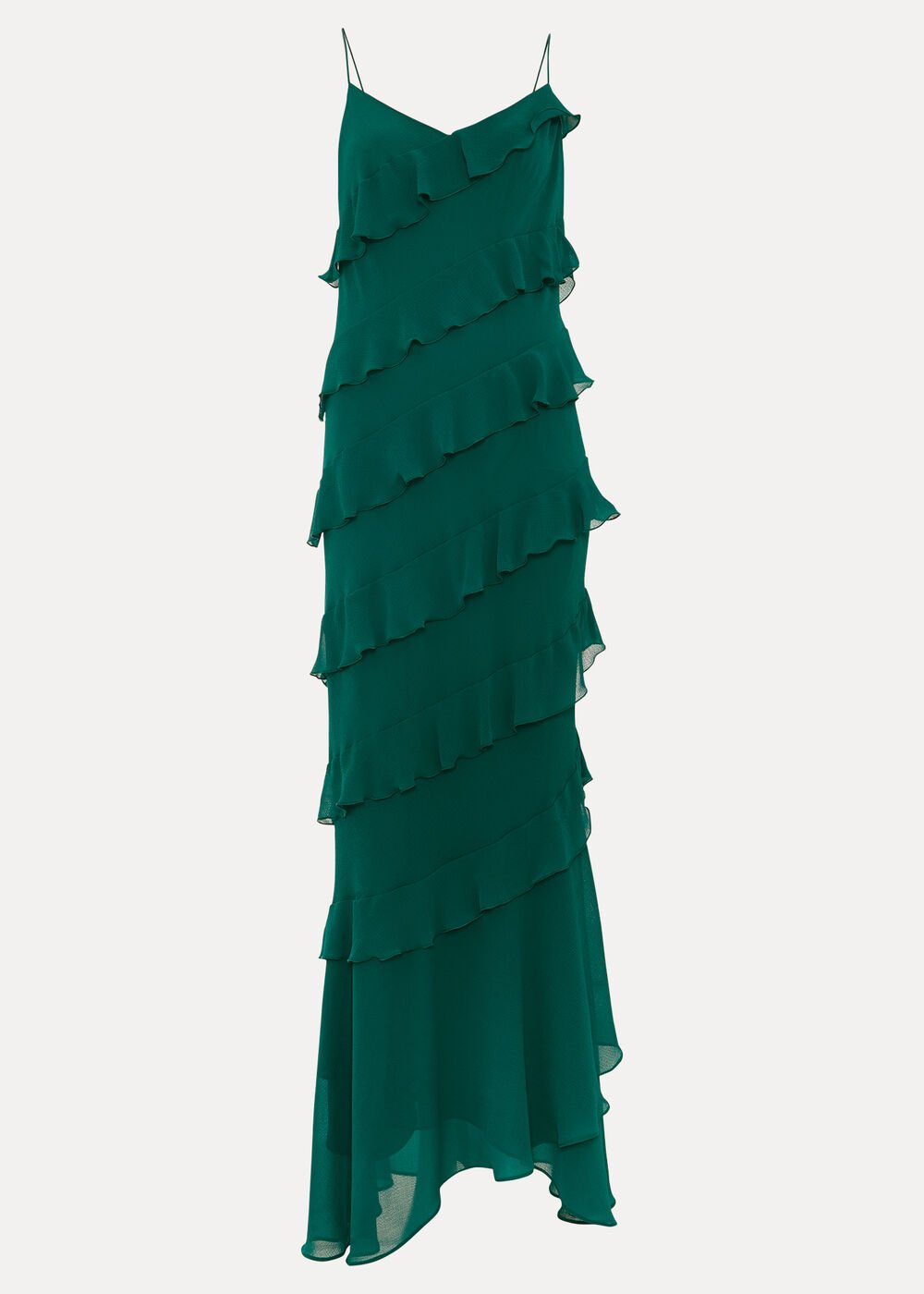 Keegan Ruffle Dress Green