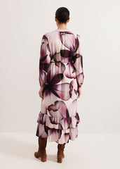 Clarra Floral Dress Purple