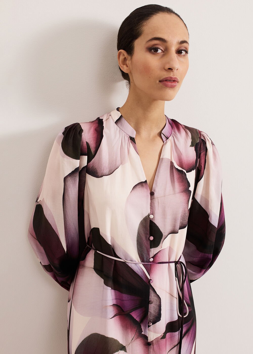 Clarra Floral Dress Purple