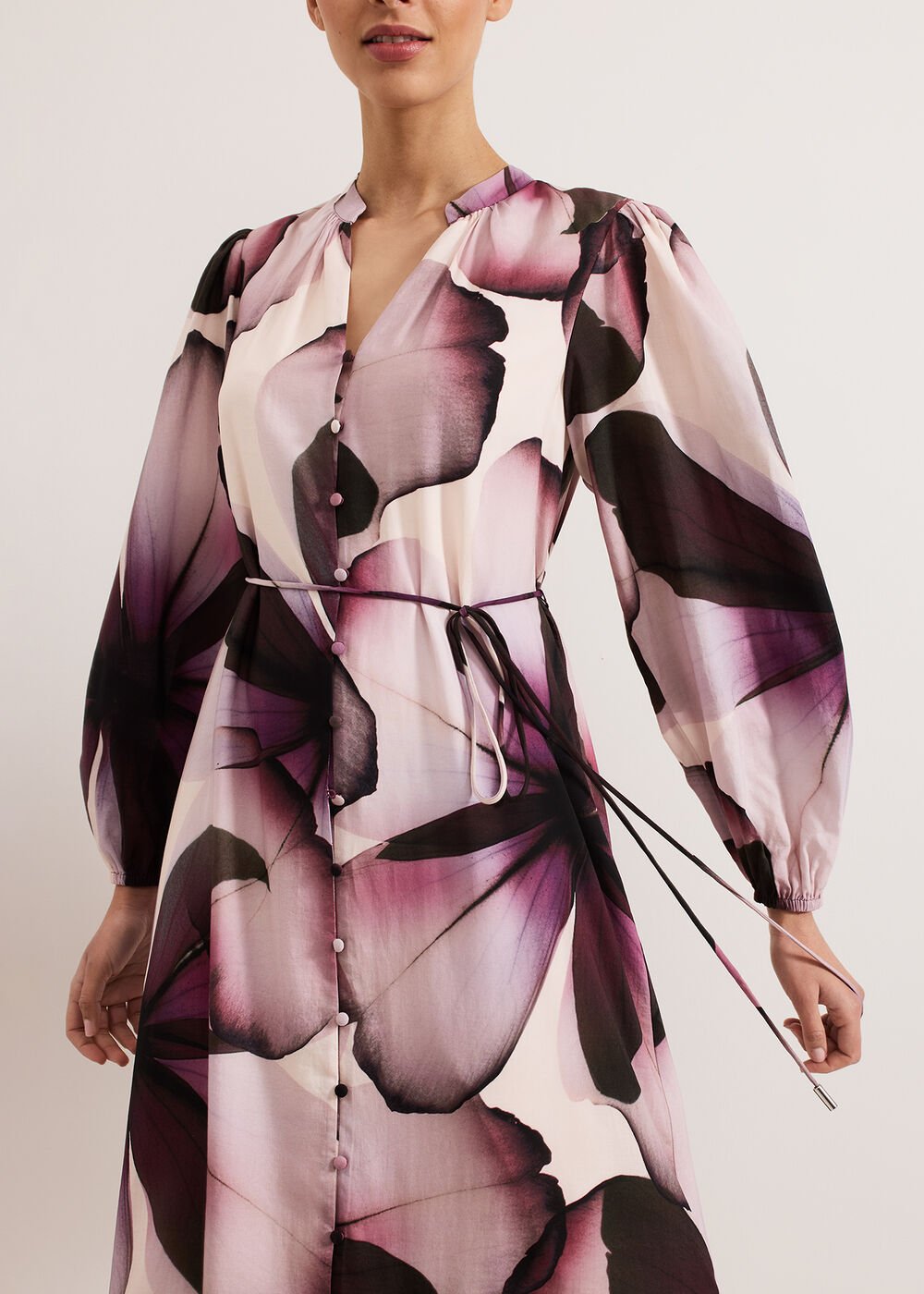 Clarra Floral Dress Purple