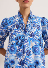 Azelia Cotton Dress Blue