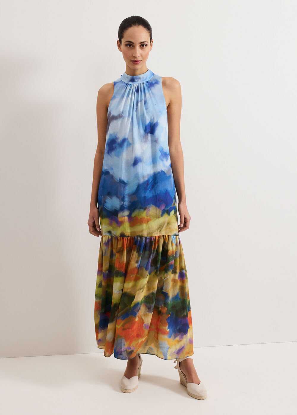 Painterly Maxi Dress Multi