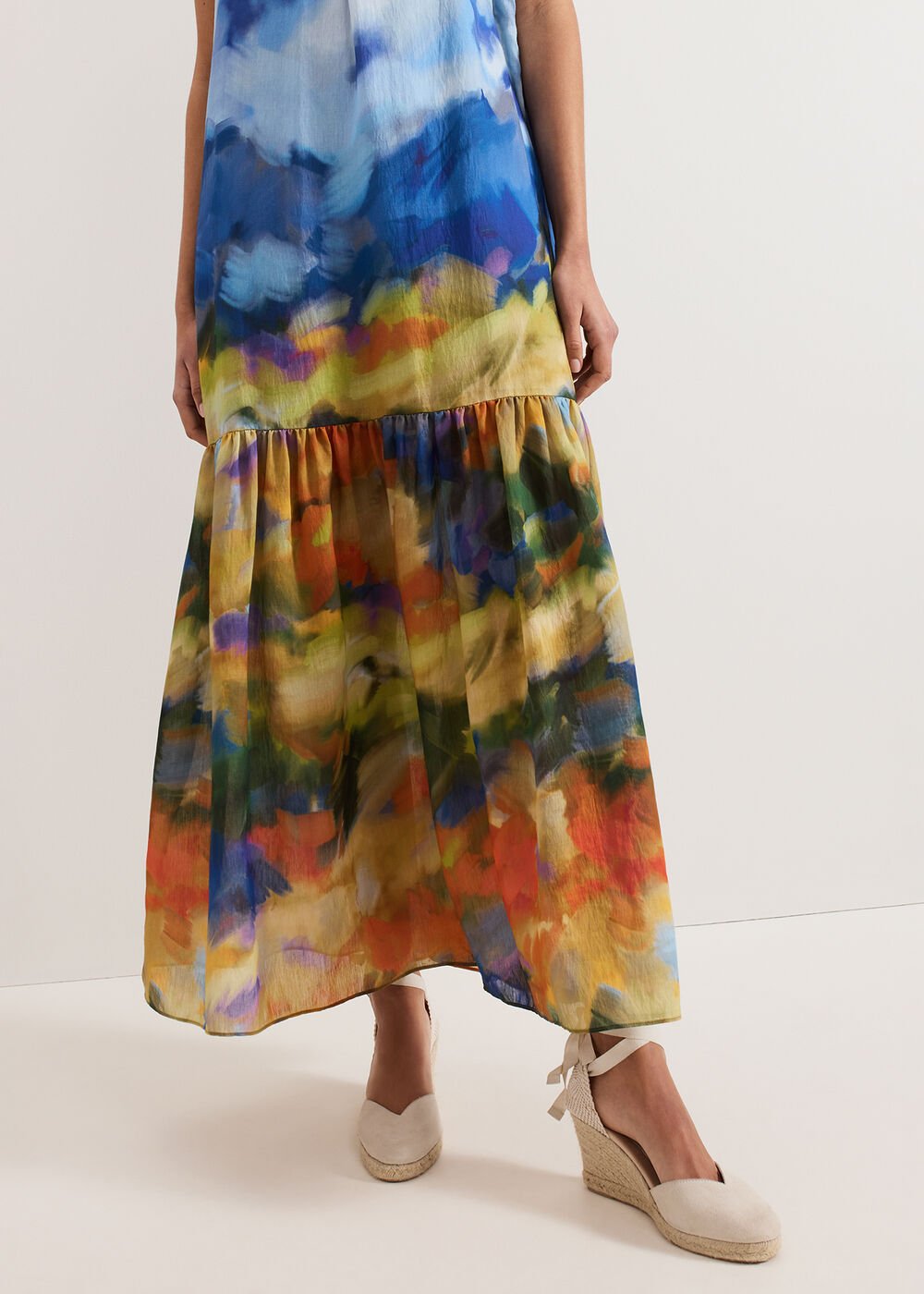 Painterly Maxi Dress Multi